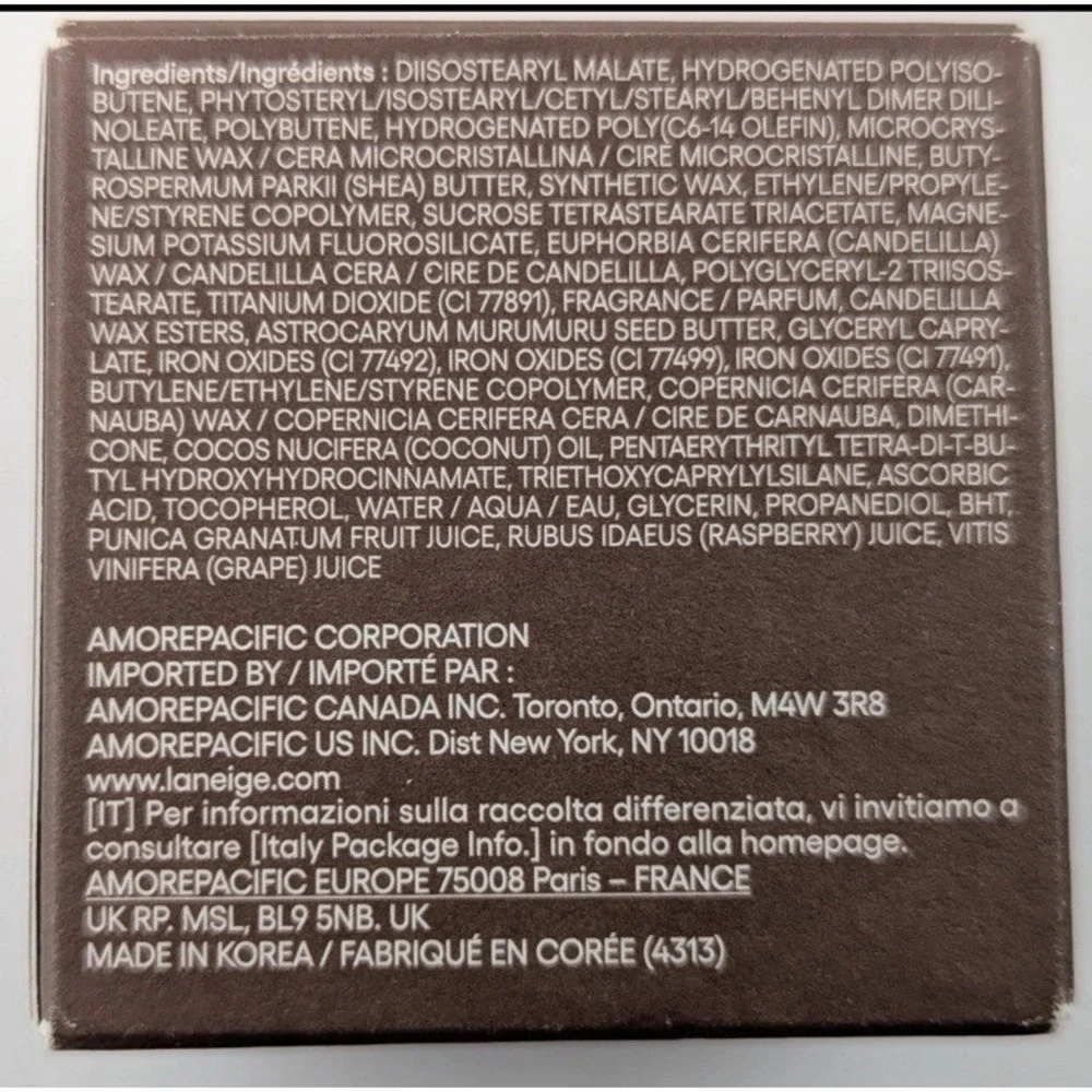 Laneige Hot Cocoa Lip Sleeping Mask 20g/0.7oz. New In Box Limited Edition‎